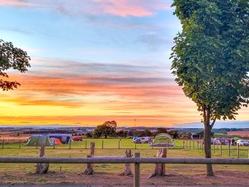 Sunset pitches on site