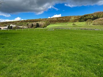 Camping field with spectacular Peak District views