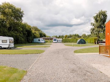 Spacious hardstanding pitches