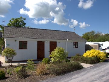 Shower and toilet block