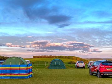 Sunset light from the pitches