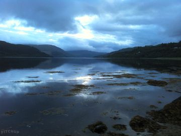 Loch sunart shoreline below the cabin