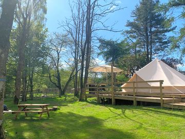 Exterior of tent