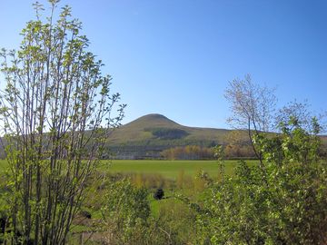 Falkland Hill from the campervan site