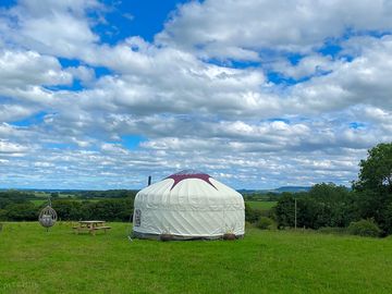 View from camping space for yurt looking east.
