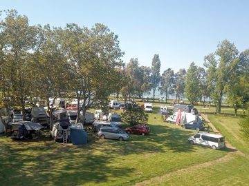 Pitches with views over Lake Balaton