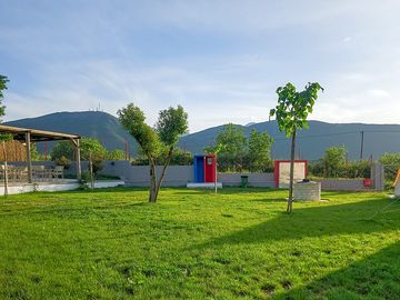 Pitches with mountain views
