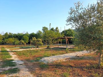 Gravel caravan pitch without electricity