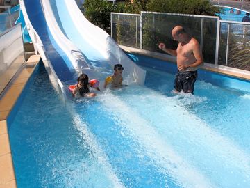 Family time, fun on the slides