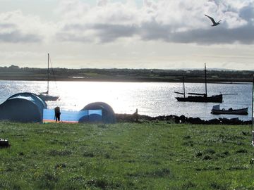 Pitch up with a view of the bay
