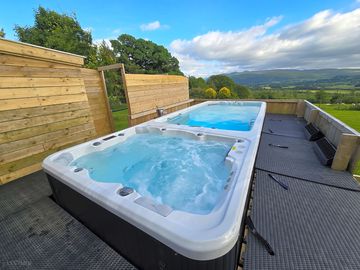 Lovely views from the swimming spa / hot tub