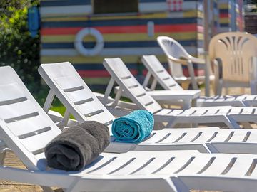Relax on the sun loungers