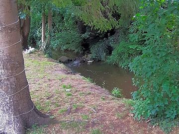 Stream alongside the beer garden