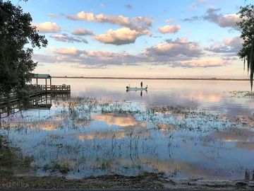Fishing boat in lake lowery.