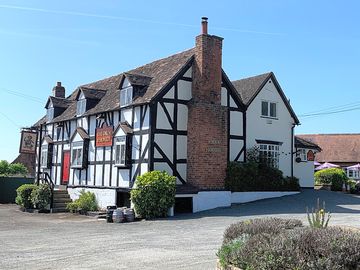 In the grounds of a pub