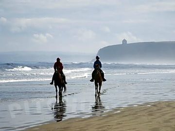 Horse riding on benone beach