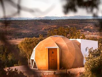 Geodesic dome exterior