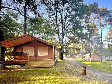 Exterior safari tent