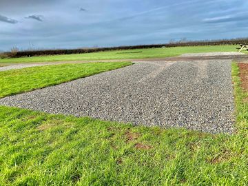 Super sized hard standing touring pitch