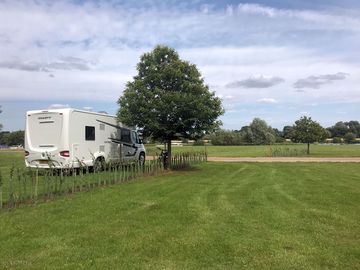 Grass pitches with electric hook-ups