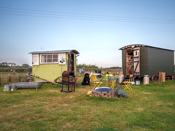 The shepherd's hut pitch