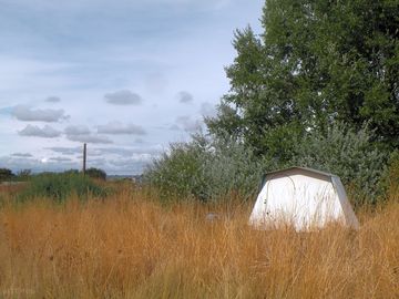 Two person tent located on Poplar West pitch
