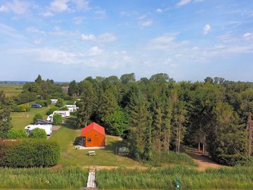 Aerial view of site