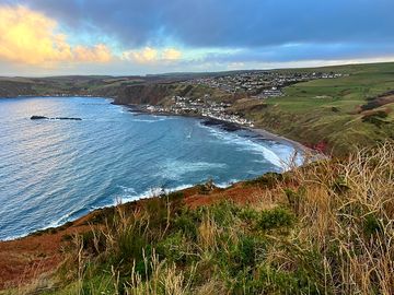 View of gardenstown from mohr head walk