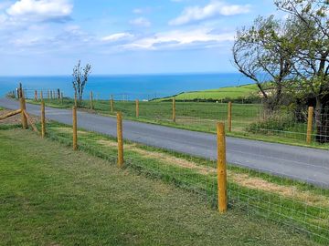 Sea views from pitches