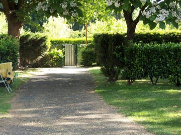 Pitches surrounded by green areas