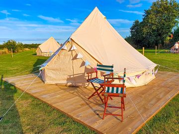 Four-man bell tent exterior