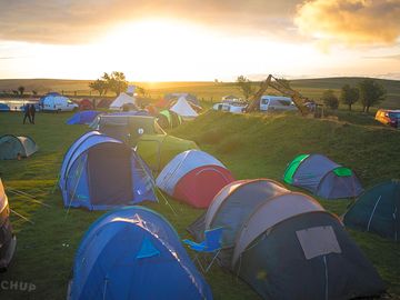 Tents at dawn