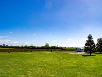 Electric grass tent or motorhome pitch