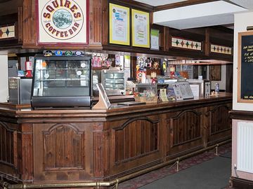 The café, where we serve tea, coffee, food and other refreshments on a daily basis