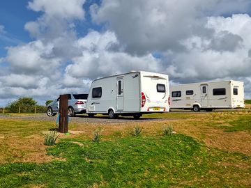 Very spacious pitch next to amenities block