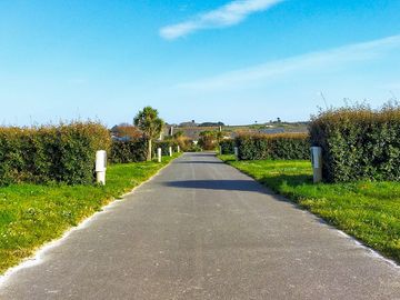 Road between the pitches