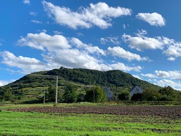 View of somló hill from the pitches