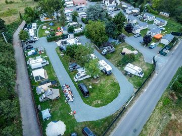 Aerial view of the site