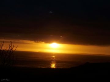 Sunset over the sea