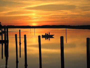 Sunset on the lagoon