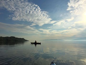 Kayaking on a still day