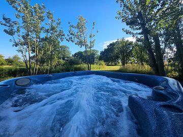 Lakeside hot tub