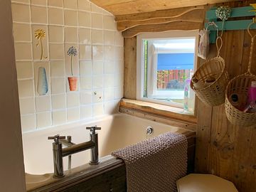 Small, deep bath