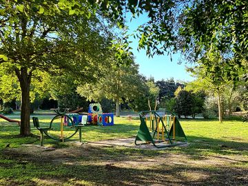 Open-air fitness area