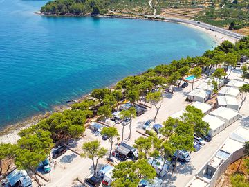 Campsite from the air