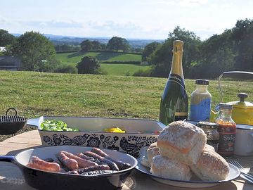 Alfresco dinning with a view