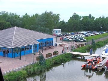 Caravan park & marina reception building