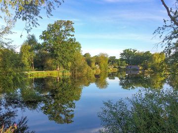 Lake by the site