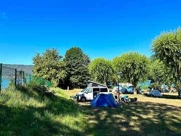 View from the steps in the campsite.