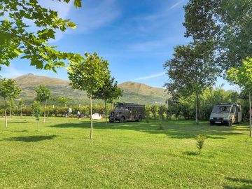 View of the site and pitches